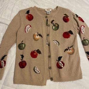 Vintage fruit cardigan